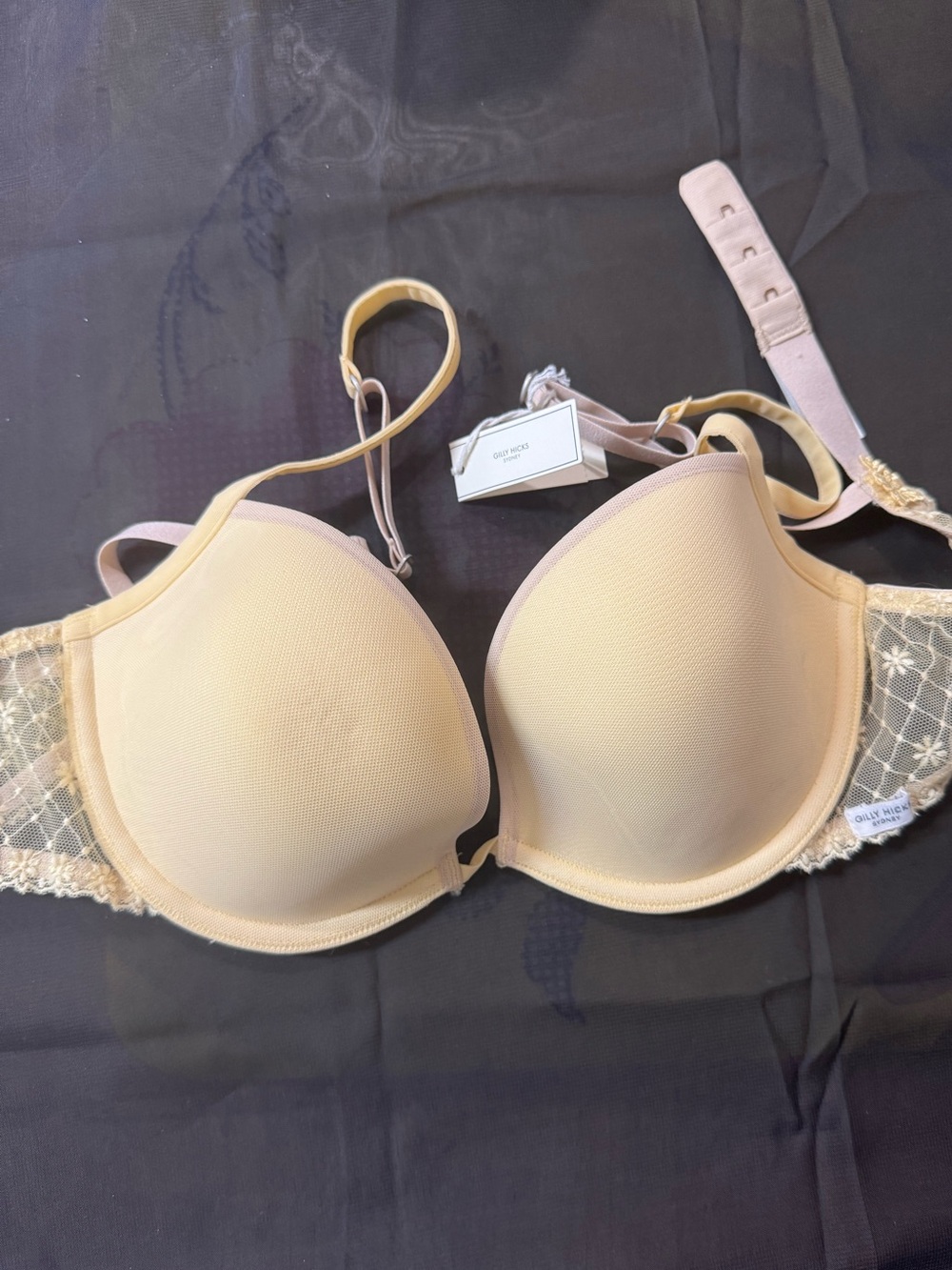 Gilly Hicks Hollister Powder Yellow Lace Bra - NWT - Size 36B